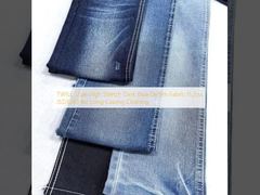 WYSOKIEJ ELASTYCZNOŚCI TKANINA DENIM W STYLU TWILL, CIEMNONIEBIESKA, 11.2oz JSD3039 do Odzieży o Długiej Żywotności
