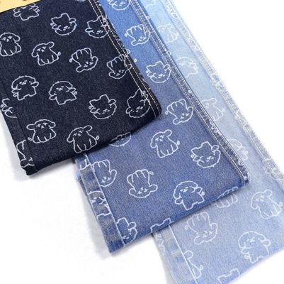 kupować 75% bawełna 25% poliester mały pies Animal Print Denim tkanina 180cm 9,5 oz online manufacture