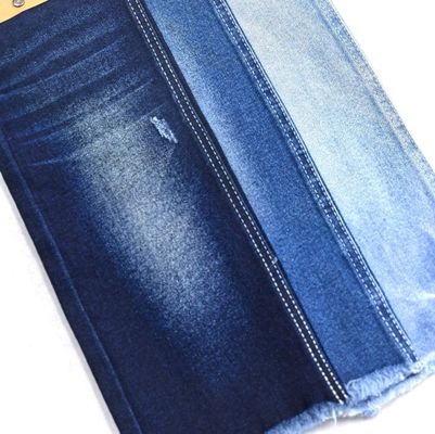 kupować 12.5OZ Ciężka waga Spandex Stretch Bawełna Polyester Tkanina Denim Mroczny Błękitny JSD3242 styl TWILL online manufacture
