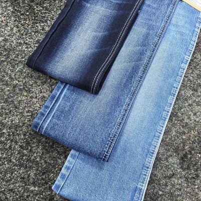 kupować Wysokiej jakości, ciemnobłękitna bawełniana tkanina z dżinsów spandexowych dla mężczyzn dżinsów online manufacture