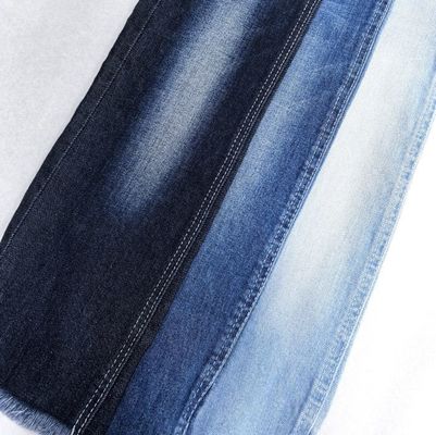 kupować 170cm Siro Przędza Bawełna Spandex Ciemno Błękitne Denim Tkanina 10.3 oz online manufacture