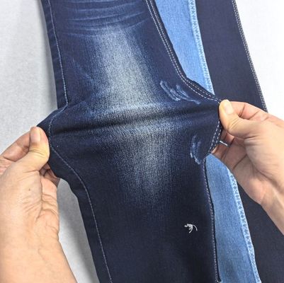 kupować Satyn bawełniany Spandex ciemno niebieski denim tkanina 9oz online manufacture
