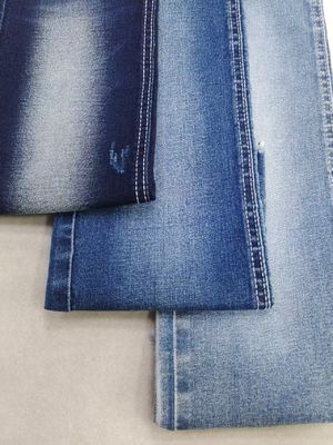 kupować Słabe rozciąganie bawełna poliester ciemny indygo denim tkanina JSD3037 9.6OZ online manufacture