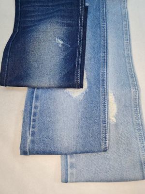 kupować 11.4oz Ciężki bawełniano-poliestrowy materiał denim w kolorze CIEMNEGO INDIGO o konstrukcji 10+10*7 JSD3243 do dżinsów online manufacture
