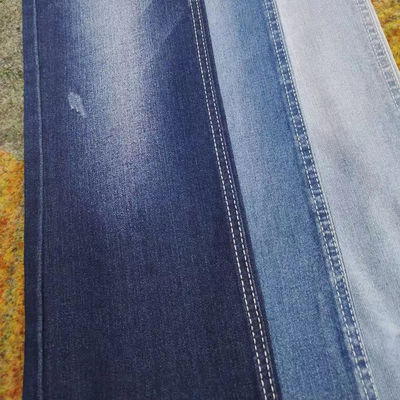 kupować 170 cm szerokość Tkanina rozciągająca Błękitne tkaniny denimowe 8,2 oz Trwałe i stylowe online manufacture