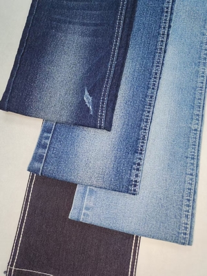 kupować Wysoki rozciąg 55% bawełniana tkanina denimowa DARK INDIGO TWILL styl JSD3320-2 dla modnych dżinsów online manufacture
