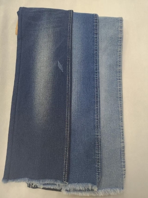 kupować 11 oz bawełny poliestrowy rayon Spandex denim tkanina 7 * 16/70 JSD3320 online manufacture