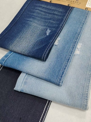 kupować Wzór TWILL odporny na zmarszczki bawełniany poliester rayon denim tkanina bez rozciągania JSD3337 do dżinsów online manufacture