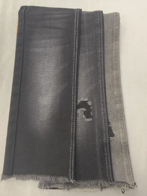 kupować 13oz Bez elastycznej bawełny poliestrowej Rayon Czarny/Czarny 180cm tkanina denimowa 8x6 JSD3218A online manufacture