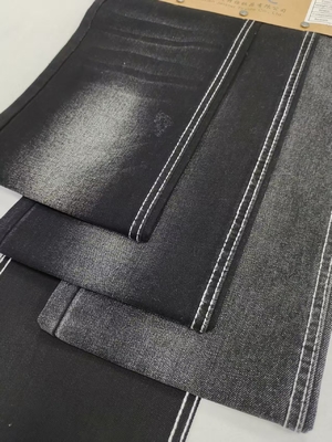 kupować 75% bawełny 25% poliestrowej tkaniny denimowej 9,4 oz do dżinsów Czarny/Czarny JSD3239A online manufacture