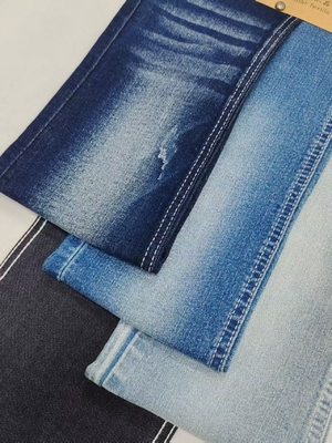 kupować Tkana średniej gramatury tkanina dżinsowa twill z wysokim spandexem o konstrukcji 10+10*21/40+21/70 JSD3319 do dżinsów online manufacture