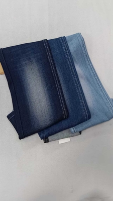 kupować 12.5oz Ciemno Błękitne z pełną szerokością 168-170cm Lekkie rozciąganie Elastyczne zarówno na waft i warp tkanina denimowa JSD3438-2 dla modnych spodni online manufacture