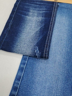 kupować Super-miękkie 69% bawełna warp Slub denim tkanina 8,5 uncji wysoki rozciąg dla kobiet dżinsy online manufacture