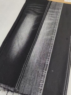 kupować 9.6oz CZARNY/CZARNY przędza Cross Slub 75% bawełna, wysoce rozciągliwy denim z konstrukcją 10+10/16*55 do dżinsów online manufacture