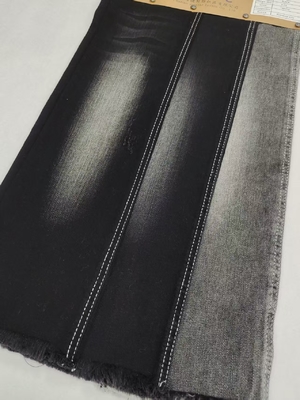 kupować Weak Stretch Dual-Core Siro Yarn Cross Slub  85%Cotton BLACKBLACK 10S Denim Fabric For Jeans Or Jacket online manufacture