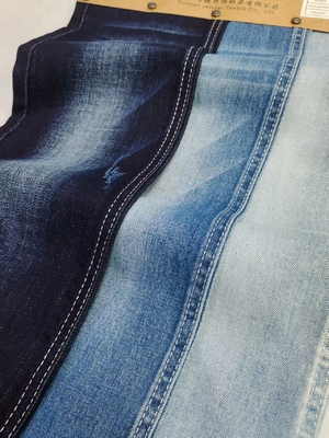 kupować 8.9oz 85%Cotton Dual-Core Siro Yarn Cross Slub 10S Denim Fabric 180cm full width JSD3283 For Jeans Or Jacket online manufacture