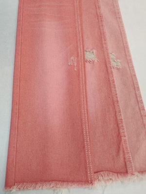 kupować Factory Sales Woven Pink Color Left Twill Style 10.6oz Denim Fabric With 10*7 Construction  JSD3023P For Jeans online manufacture