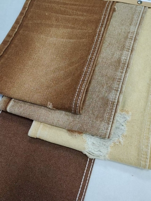 kupować 14 oz Ciężka waga Ciemny kolor khaki Twill styl tkanina denimowa 7 * 6 Konstrukcja Tkanina dla dżinsów online manufacture