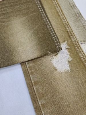 kupować 14oz heavy weight Light Green Color Twill Style Denim Fabric 7*6 construction Woven JSD3047M For winter jeans online manufacture