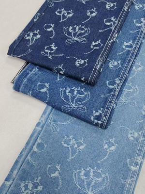 kupować Supermiękka tkanina dżinsowa 10.8oz o średniej gramaturze, 60% bawełny, z nadrukiem wiśni, do dżinsów lub spódnic dla kobiet online manufacture