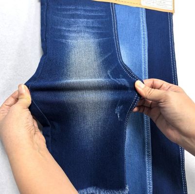 9OZ elastyczność rozciągania Indigo Satin Denim Tkanina dla damy odporny na kurczenie