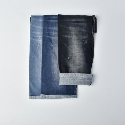 Odporny na kurczenie bawełniany poliester Spandex Stretch Denim Tkanina QY024-1 11,3 oz