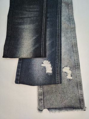 Gruby, NIEBIESKO-SZARY denim 78,6% bawełny JSD3250C do modnych jeansów lub spodni dla chłopców