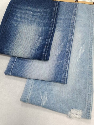 Nierozciągliwy bawełniano-poliestrowy dżins DARK INDIGO JSD3226 na lato, styl odzieżowy TWILL