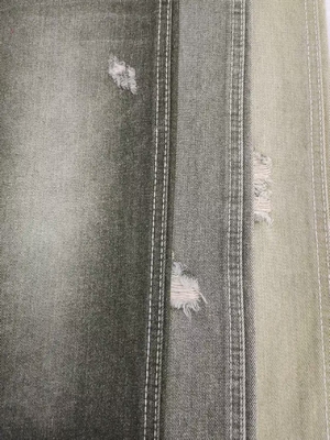 Prawdziwy styl TWILL, 62% bawełny, materiał dżinsowy w kolorze ZIELONEJ JABŁONI, tkany splotem 10*7 JSD3022G do dżinsów